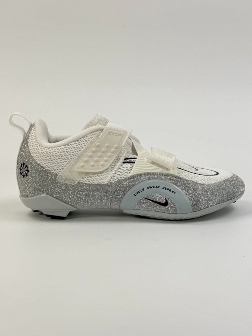 Nike Women's SuperRep Cycle 2 NN PRM 'Pure Platinum Glitter' FZ2117-100 Multi Sz